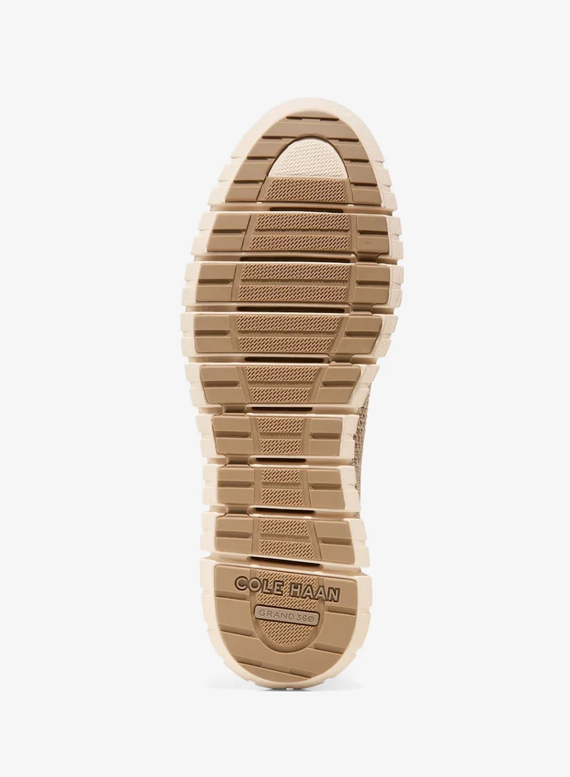 Cole Haan BEIGE Zerogrand Remastered Stitchlite Wingtip Sneakers for Men | Best Price UAE